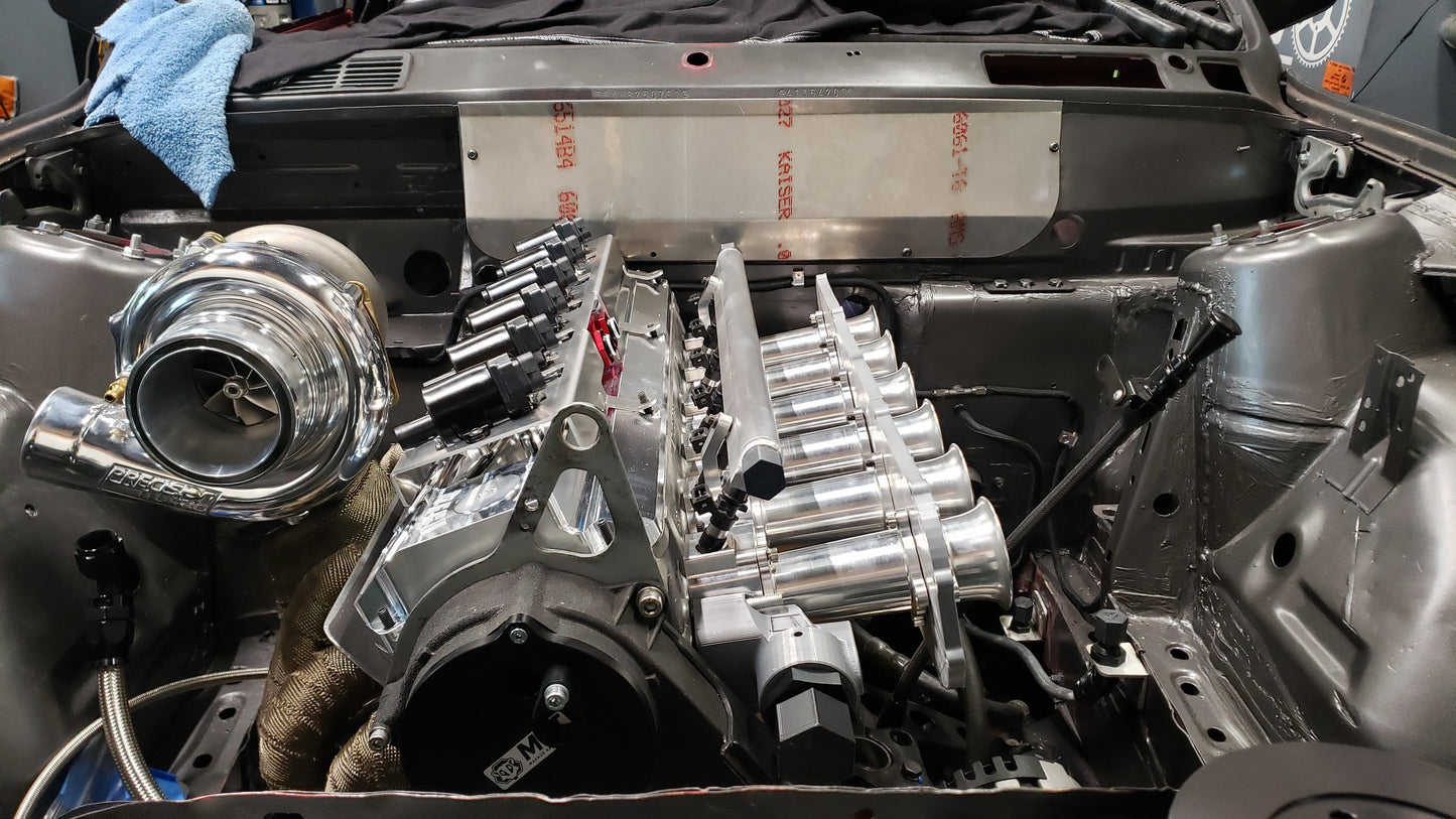 Aluminum Firewall Panel, Blower Delete - E30