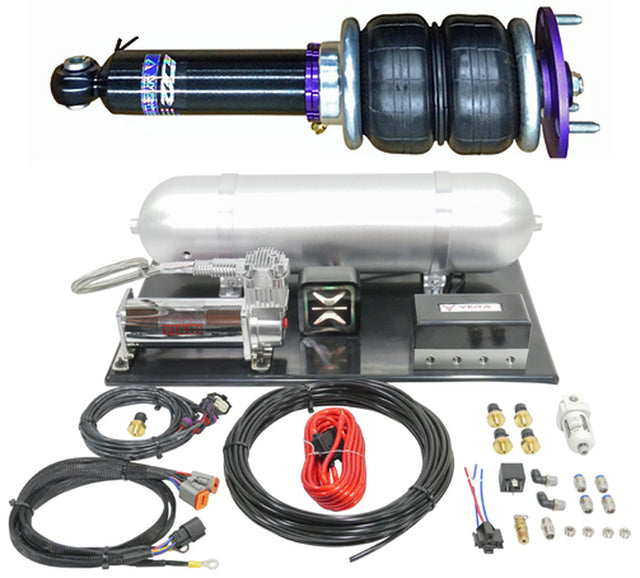 Air Struts w/ VERA AccuAir e+ Connect Pressure 09-17 Volkswagen CC D2 Racing